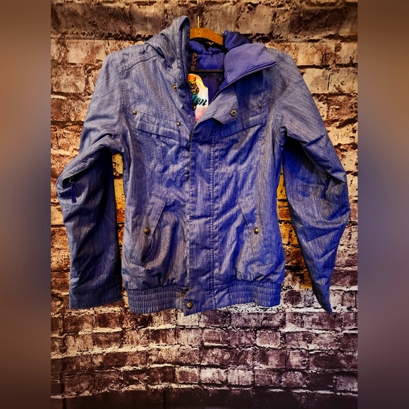 Burton Dri Ride Purple Snowboard Jacket sz Small - Picture 1 of 2